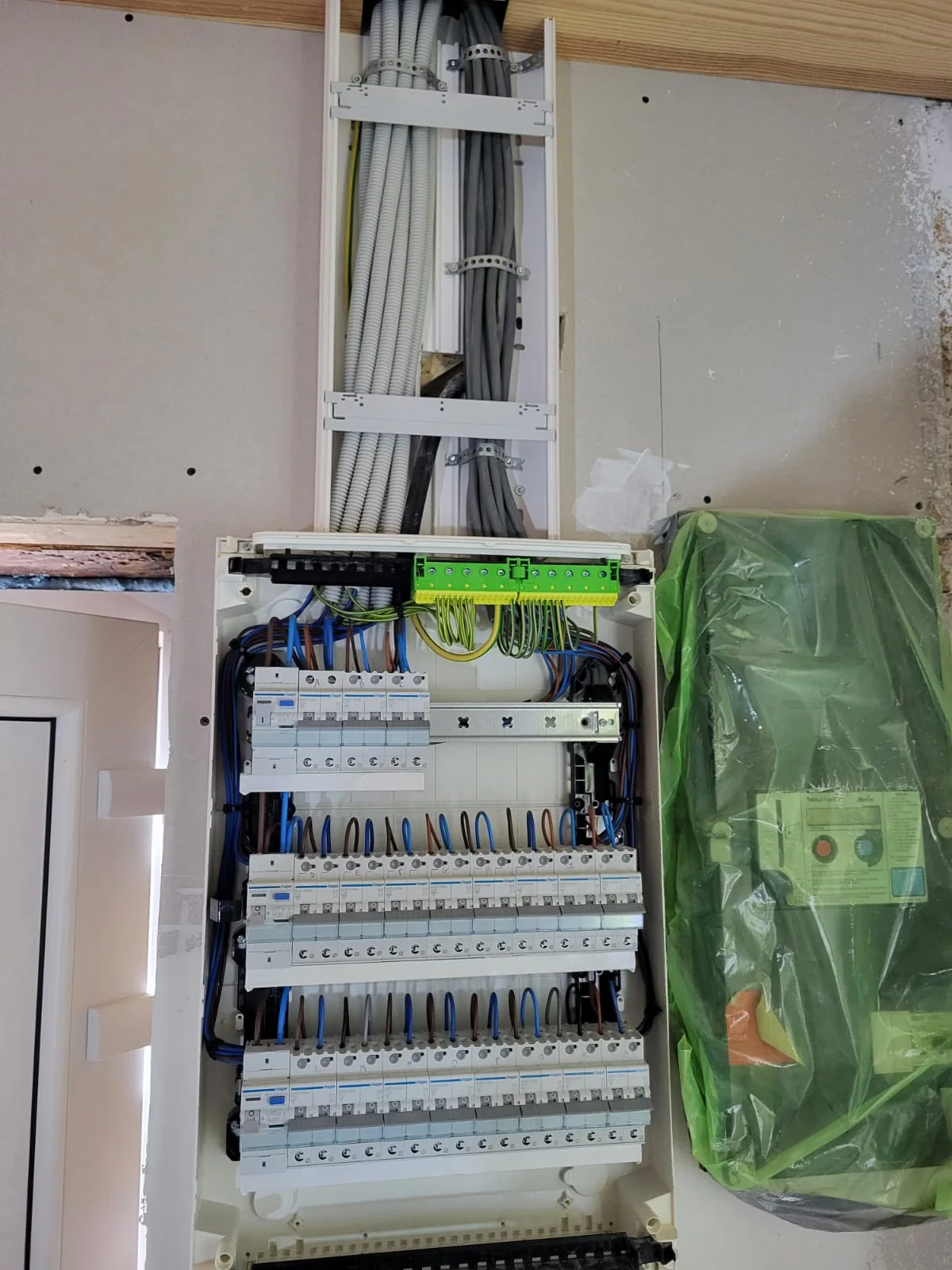Nouvelle installation électrique dans une habitation neuve
